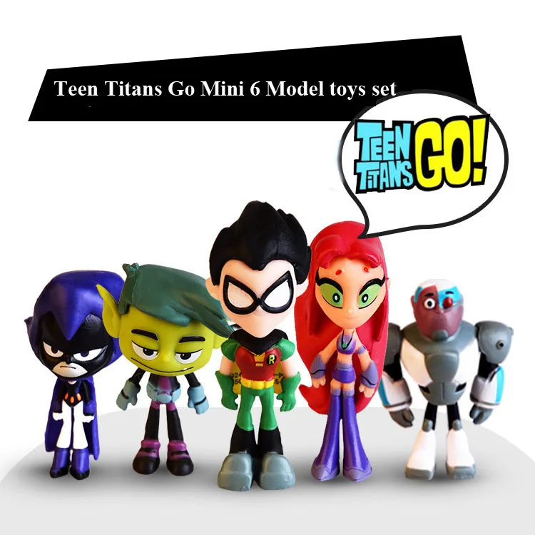 Teen Titans Go Mini 6 Models toys Action Figure Robin Cyborg Decoration Doll Gift For Christams set
Teen Titans Go Mini 6 Models toys Action Figure Robin Cyborg Decoration Doll Gift For Christams set