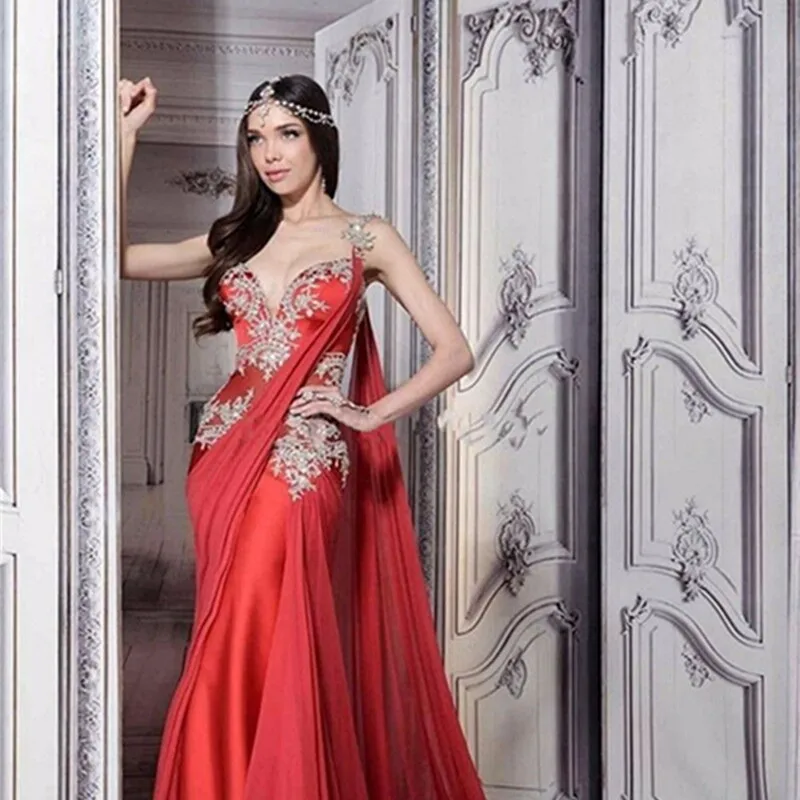 Romantic Bride Dress Elegant A-Line Wedding Dresses Sleeveless Customized Indian Saree Red Long 2017 Bride Dresses Wedding Dress
Romantic Bride Dress Elegant A-Line Wedding Dresses Sleeveless Customized Indian Saree Red Long 2017 Bride Dresses Wedding Dress