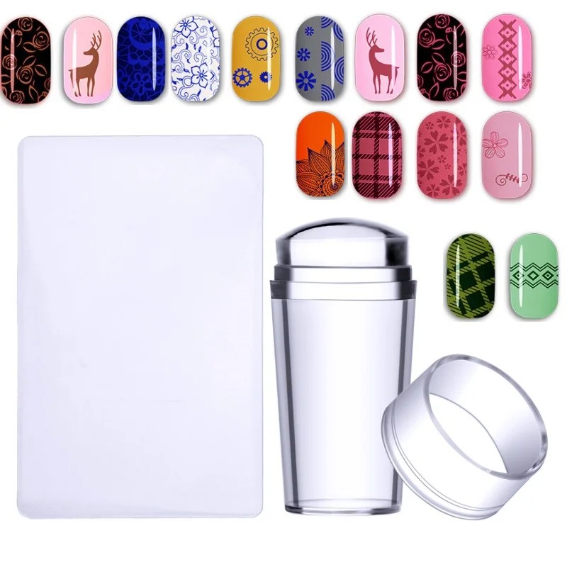 1 Set Nail Art Templates Pure Clear Jelly Silicone nail stamping plate Scraper with Transparent Rubber Cap Nail Stamp Pattern
1 Set Nail Art Templates Pure Clear Jelly Silicone nail stamping plate Scraper with Transparent Rubber Cap Nail Stamp Pattern