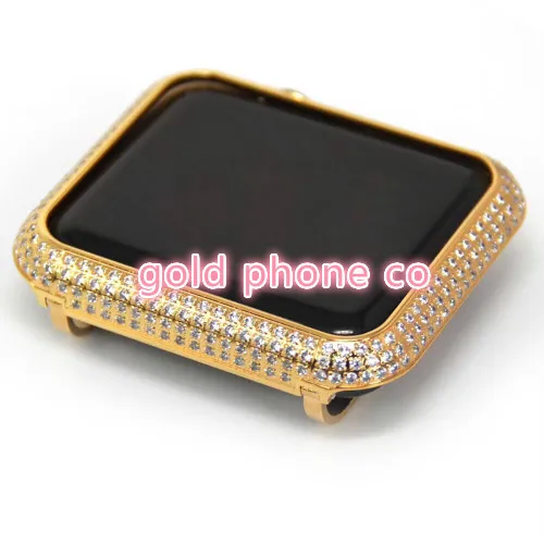 

women Aluminum alloy Diamond shell For Apple watch band 42mm/38mm series 3/2/1 bumper For iwatch 4 case cover shell 40mm 44mm