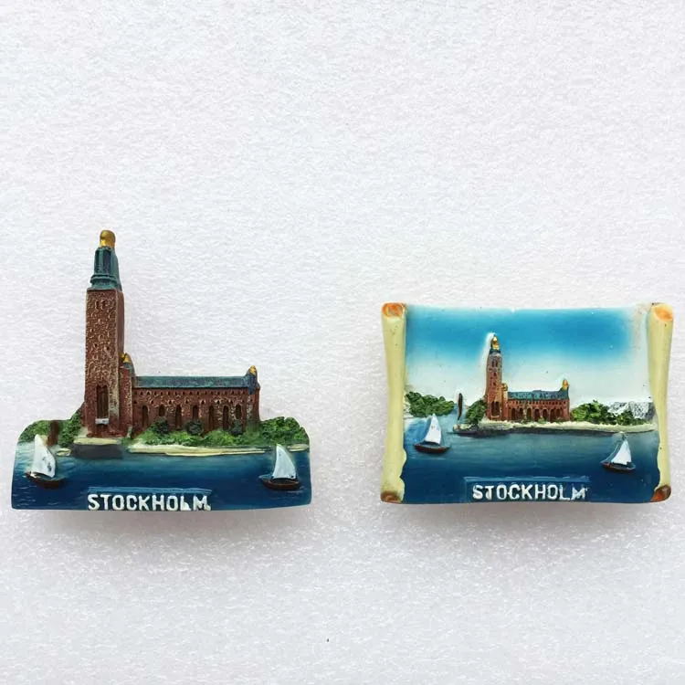 Sweden flag building Stockholm City Hall tourism commemorative three-dimensional landscape refrigerator
Sweden flag building Stockholm City Hall tourism commemorative three-dimensional landscape refrigerator