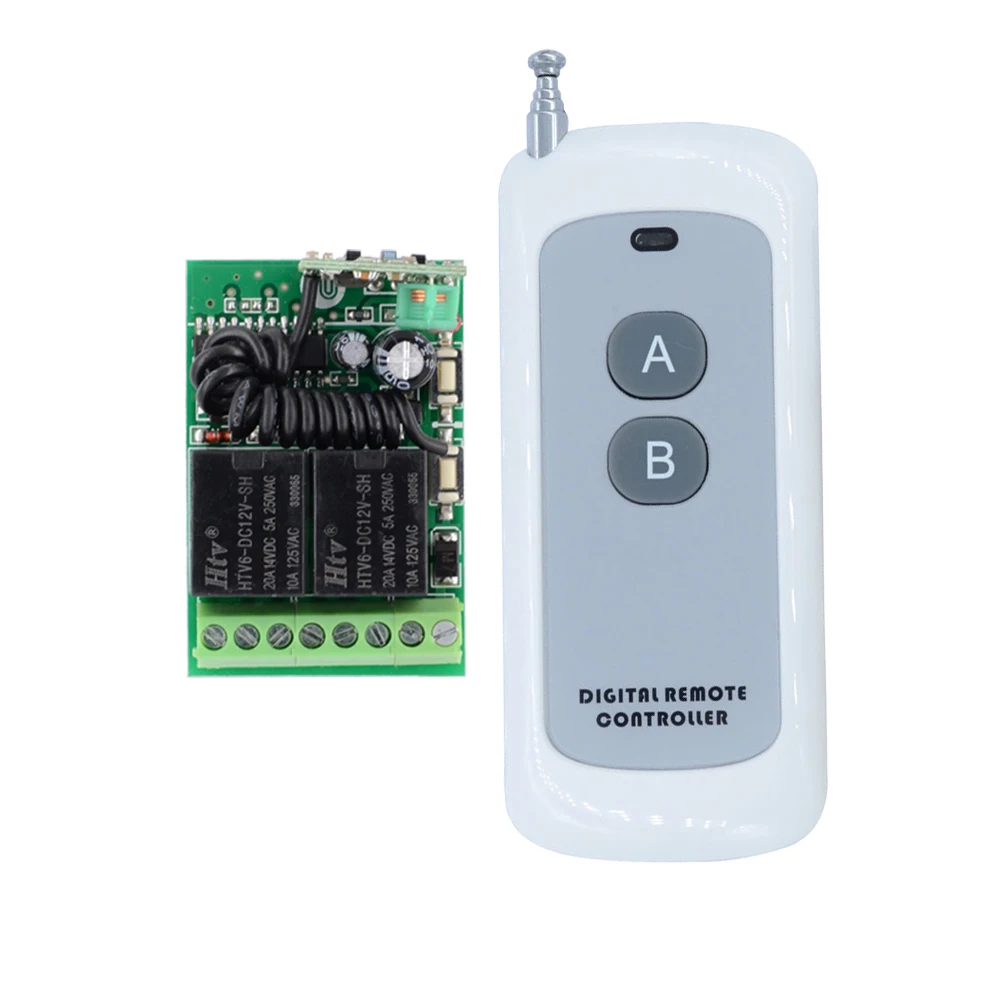 50-500M DC12V Mini Receiver Transmitter 12V 2 CH 10A Wireless Remote Control Lights Switch System 315mhz/433mhz
50-500M DC12V Mini Receiver Transmitter 12V 2 CH 10A Wireless Remote Control Lights Switch System 315mhz/433mhz