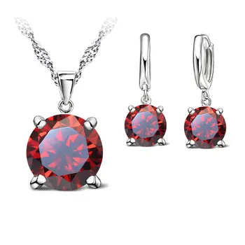 Classic Simple Style Bridal Wedding Jewelry Sets For Women 925 Sterling Silver Pendant Necklace Hoop Earrings Charm Pins
Classic Simple Style Bridal Wedding Jewelry Sets For Women 925 Sterling Silver Pendant Necklace Hoop Earrings Charm Pins