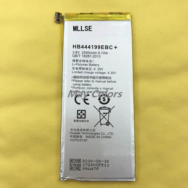 MLLSE HB444199EBC+ 3.8V 2550mAh Li - Polymer lithium ion Rechargeable Mobile battery for Huawei Honor 4C
MLLSE HB444199EBC+ 3.8V 2550mAh Li - Polymer lithium ion Rechargeable Mobile battery for Huawei Honor 4C