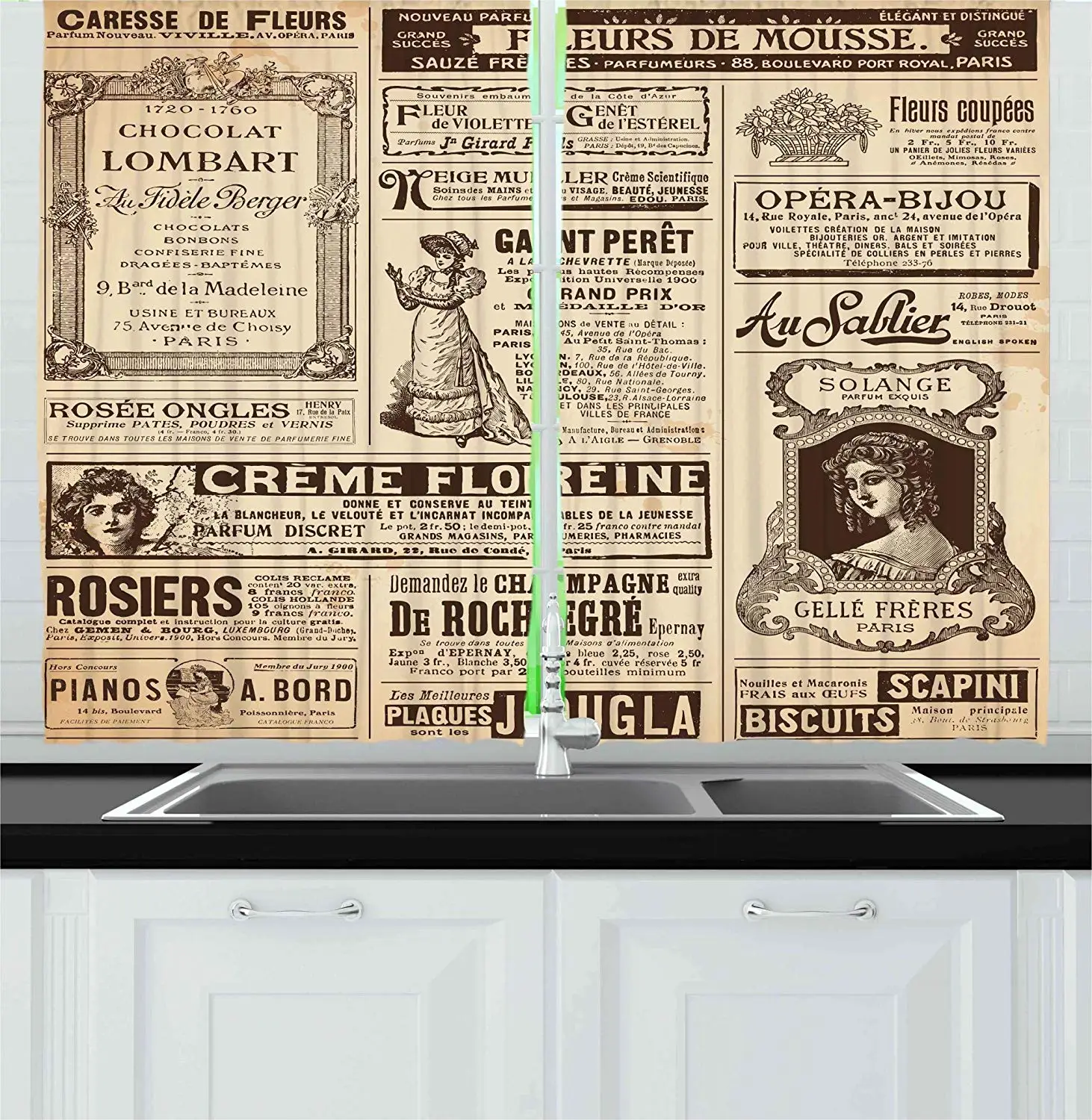 Paris Curtains Vintage Old Historic Newspaper Journal French Paper Lettering Art Window Drapes for Living Room Bedroom
Paris Curtains Vintage Old Historic Newspaper Journal French Paper Lettering Art Window Drapes for Living Room Bedroom