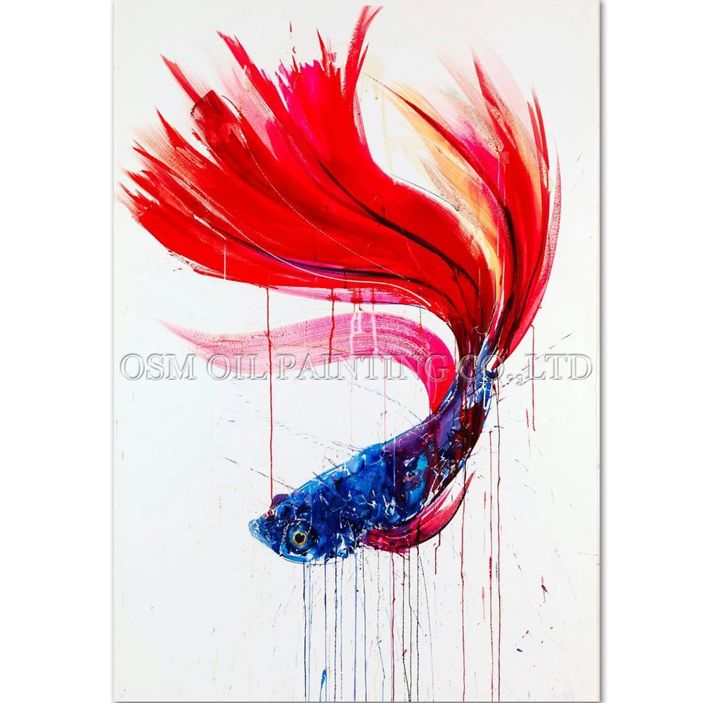 Free Shipping High Quality Impression Fish Oil Painting On Canvas Handmade Beautiful Mini Animal Fish Oil Paintings Decoration
Free Shipping High Quality Impression Fish Oil Painting On Canvas Handmade Beautiful Mini Animal Fish Oil Paintings Decoration