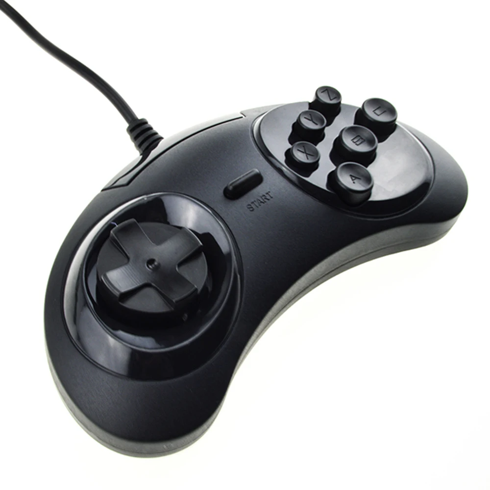 Wired-Classic-6-Buttons-Joypad-USB-Game-Controle-PC-USB-Gamepad-Controller-for-SEGA-Genesis-MD2