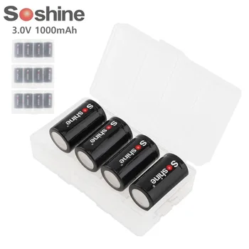 Soshine 12Pcs/lot 3V 1000mAh CR2 Lithium Battery with Portable Battery Box for LED Flashlights / Headlamps High Quality
Soshine 12Pcs/lot 3V 1000mAh CR2 Lithium Battery with Portable Battery Box for LED Flashlights / Headlamps High Quality