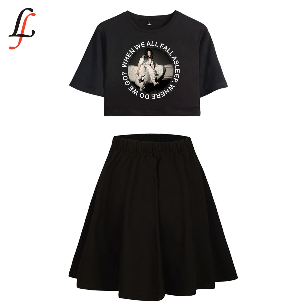 Billie Eilish Billieeilish Harajuku Kpop Modis Sexy Set Short Skirt Suit Short Sleeve T-shirt and Short Skirt Piece Girl summer
Billie Eilish Billieeilish Harajuku Kpop Modis Sexy Set Short Skirt Suit Short Sleeve T-shirt and Short Skirt Piece Girl summer