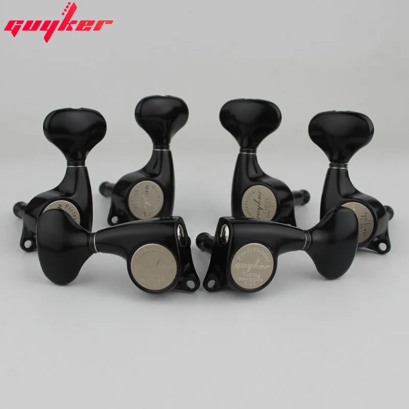 Guyker 3R3L Guitar Machine Heads 1:21 Sealed Tuning Key Pegs Tuners Set Replacement for ST TL SG Style Electric Guitars Black
Guyker 3R3L Guitar Machine Heads 1:21 Sealed Tuning Key Pegs Tuners Set Replacement for ST TL SG Style Electric Guitars Black