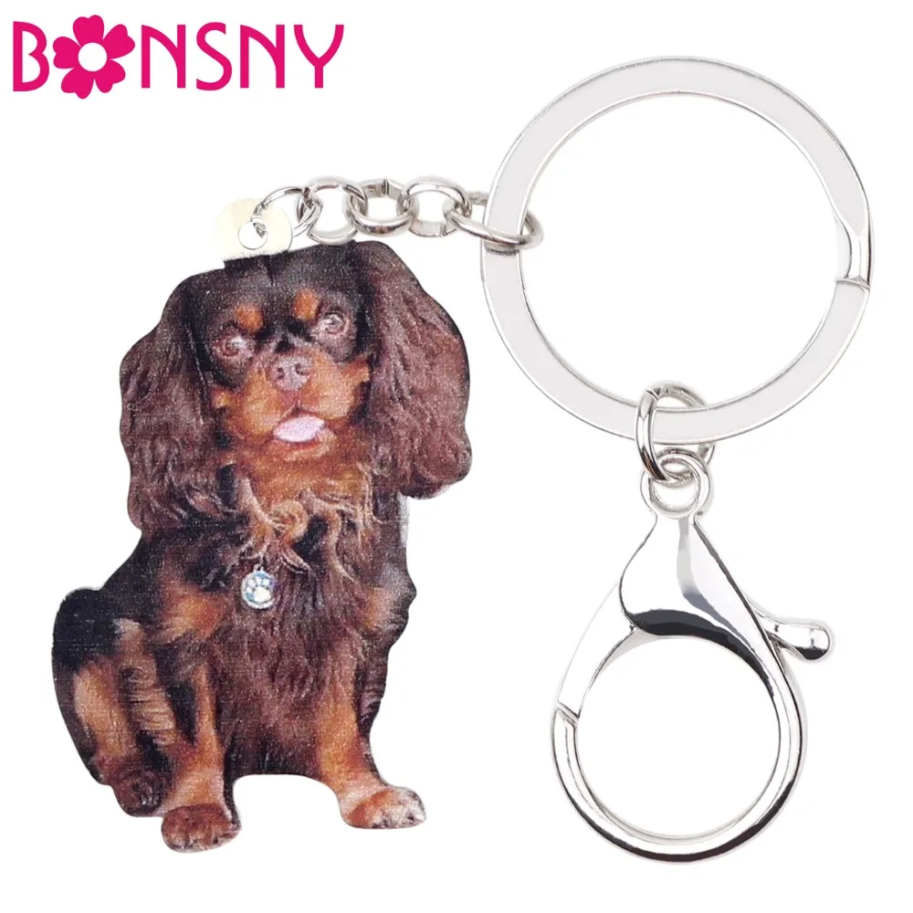 Bonsny Acrylic Chocolate Cavalier King Charles Spaniel Dog Key Chains Keychains Animal Jewelry For Women Girls Bag Charms Gift
Bonsny Acrylic Chocolate Cavalier King Charles Spaniel Dog Key Chains Keychains Animal Jewelry For Women Girls Bag Charms Gift
