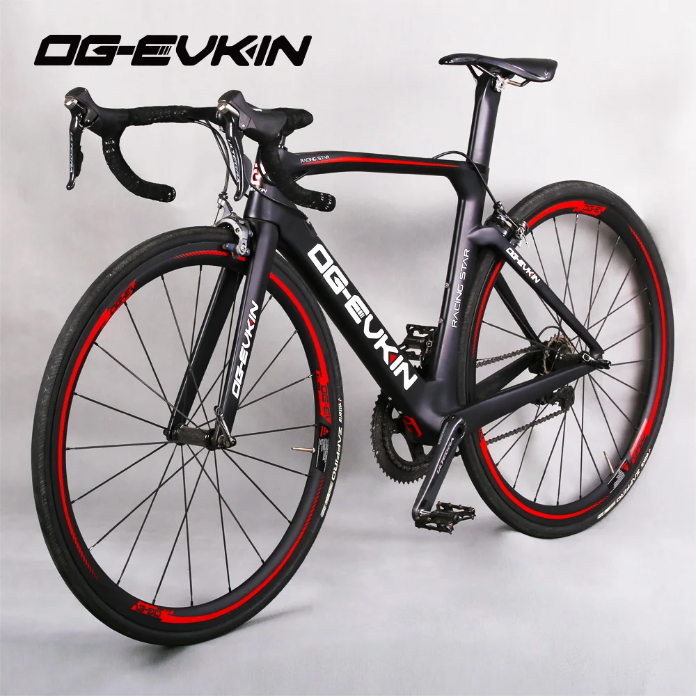 

700C Latest Carbon Fiber Complete Bicycle 22 Speed Road Bike UD Matte Powerway R36 Hubs 48/50/52/54CM with Shiman0 6800 Groupset
