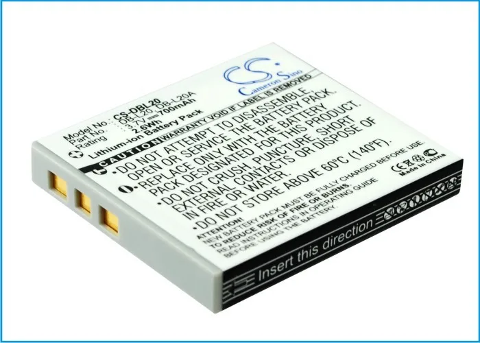 Камера Батарея для Xacti DMX-C1 DMX-C4 (D) DMX-C6 (S) DMX-CA6 DMX-CA65 DMX-CA8 DMX-CA9 DMX-CG6 DMX-CG65 DMX-CG65-G