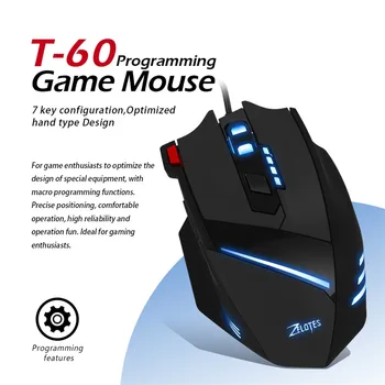 7200 DPI 7 Button USB LED Color Cable Gaming Mouse Wired LED Light Mouse Programmable Wired Optical Mouse
7200 DPI 7 Button USB LED Color Cable Gaming Mouse Wired LED Light Mouse Programmable Wired Optical Mouse