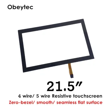 21.5" Zero Bezel Resistive Touch Screen Panel with pure flat surface Cover 5 wire Technology WITHOUT CONTROLLER (TS215A5KC01)
21.5" Zero Bezel Resistive Touch Screen Panel with pure flat surface Cover 5 wire Technology WITHOUT CONTROLLER (TS215A5KC01)