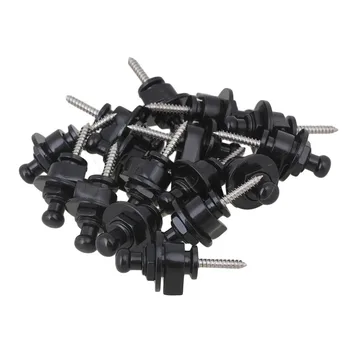 Yibuy 20 x Black Round Head Security Electric Guitar Bass Strap Buttons Copper
Yibuy 20 x Black Round Head Security Electric Guitar Bass Strap Buttons Copper