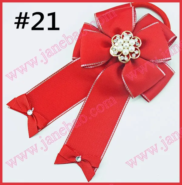 free shipping 120pcs Girl Boutique 5x6.5" Bowknot Ponytail Hair Bow rhinestone cheerleading hair bows Elastic ponytail holder
free shipping 120pcs Girl Boutique 5x6.5" Bowknot Ponytail Hair Bow rhinestone cheerleading hair bows Elastic ponytail holder