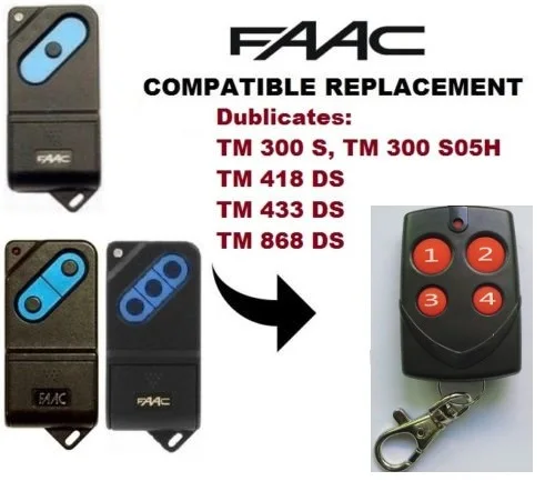 FAAC TM1 300, 418, 433zmh, 868mhz Remote Control Multi Frequency Duplicator 286-868MHz SJQ166
FAAC TM1 300, 418, 433zmh, 868mhz Remote Control Multi Frequency Duplicator 286-868MHz SJQ166