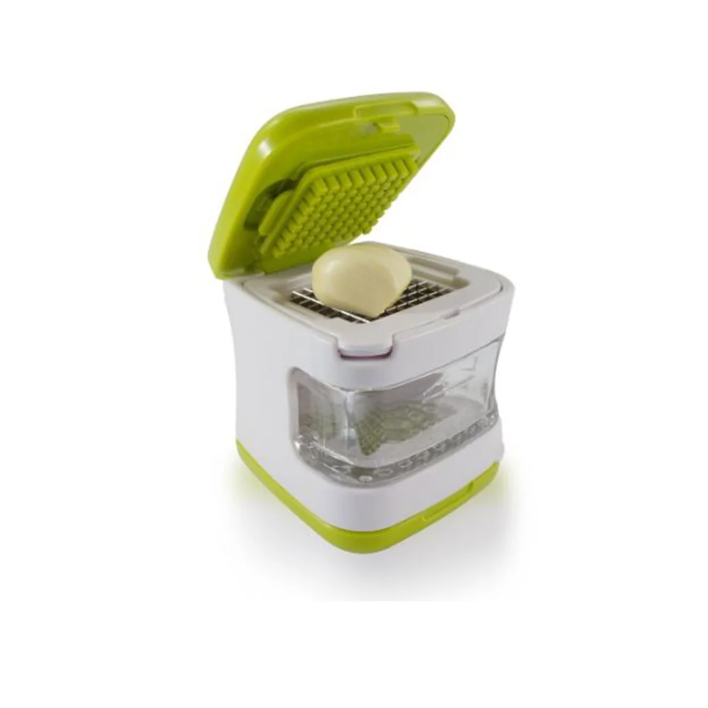 Garlic Press Very Sharp Stainless Steel Blades Inbuilt Clear Plastic Tray Green Garlic Cutter Kitchen Tools
Garlic Press Very Sharp Stainless Steel Blades Inbuilt Clear Plastic Tray Green Garlic Cutter Kitchen Tools