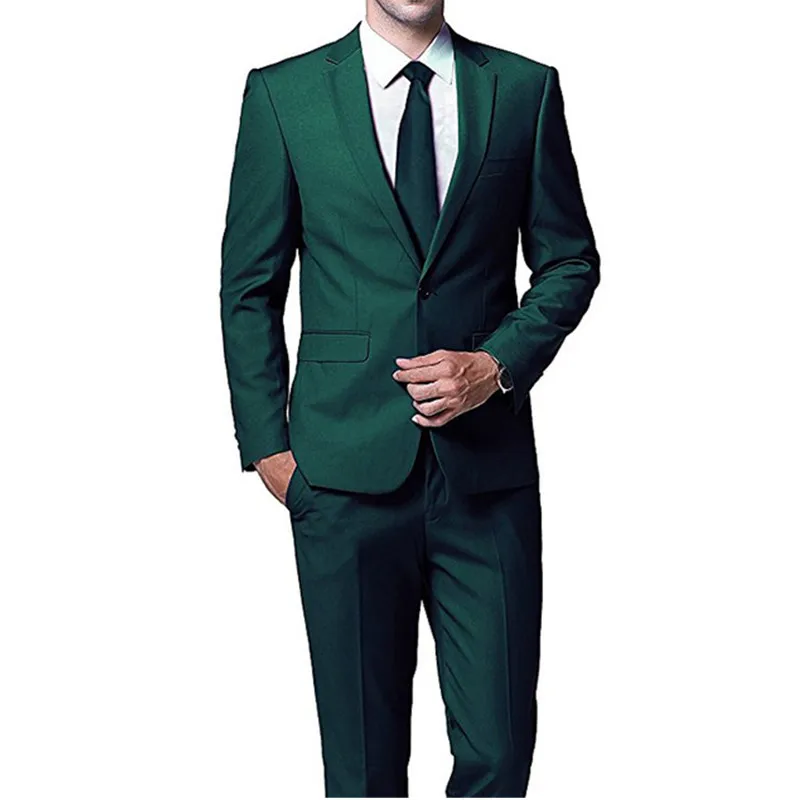 Dark Green Evening Party Men Suits for Wedding Prom Wear 2019 Two Piece Jacket Pants Trim Fit Custom Made Wedding Groom Tuxedos.
Dark Green Evening Party Men Suits for Wedding Prom Wear 2019 Two Piece Jacket Pants Trim Fit Custom Made Wedding Groom Tuxedos.