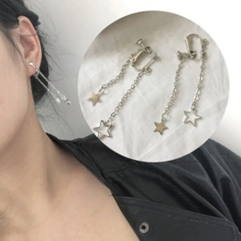 JIOFREE Korea Style New Arrival Five-pointed Shape Clip on earrings no piercing for Grils Cute No Hole Ear Clip Jewelry Gifts
JIOFREE Korea Style New Arrival Five-pointed Shape Clip on earrings no piercing for Grils Cute No Hole Ear Clip Jewelry Gifts