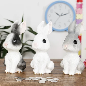 Cartoon Cute Rabbit Money Box Ornaments Creative Storage Money Jar Resin Craft Gifts Currency Save Coin Bank Furnishing Articles
Cartoon Cute Rabbit Money Box Ornaments Creative Storage Money Jar Resin Craft Gifts Currency Save Coin Bank Furnishing Articles