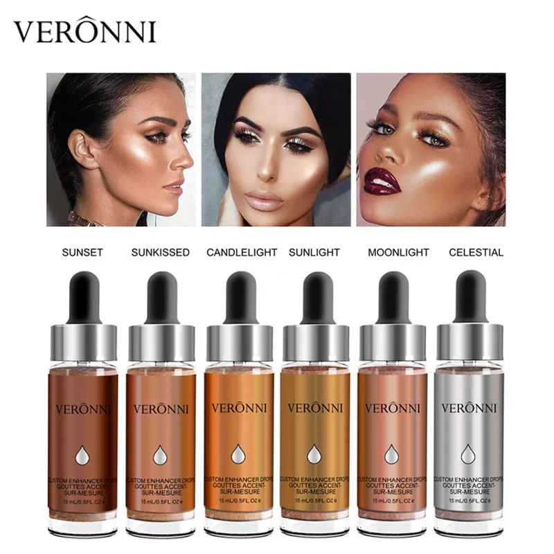 VERONNI Brand Liquid Highlighter Contour Face Brighten Makeup Glitter Shimmer 3D Bronzer Highlighter Enhancer Base Cosmetic
VERONNI Brand Liquid Highlighter Contour Face Brighten Makeup Glitter Shimmer 3D Bronzer Highlighter Enhancer Base Cosmetic