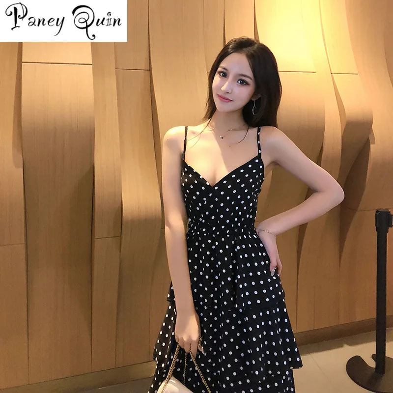 Summer NEW Casual Sleeveless DRESS Evening Party middle long Dress Women Polka Dot Dress Ladies Asymmetric Beach Dress
Summer NEW Casual Sleeveless DRESS Evening Party middle long Dress Women Polka Dot Dress Ladies Asymmetric Beach Dress