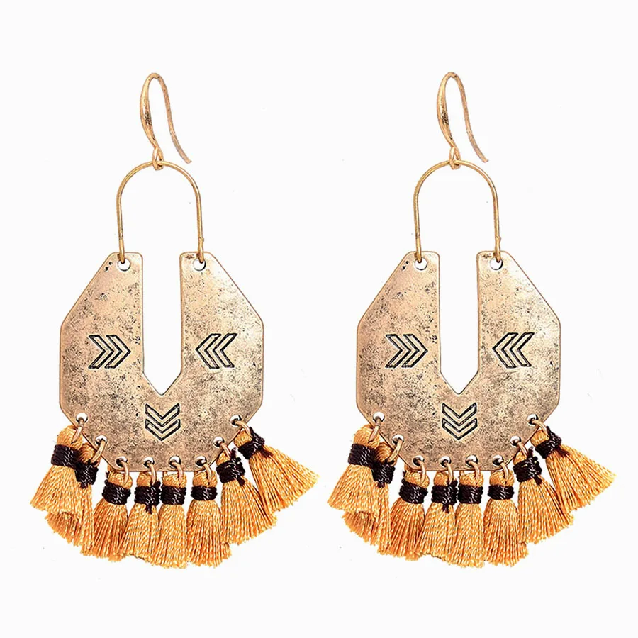 Vintage bohemia fringe earrings handmade tassel long ethnic earrings women accessories fringe earring
Vintage bohemia fringe earrings handmade tassel long ethnic earrings women accessories fringe earring