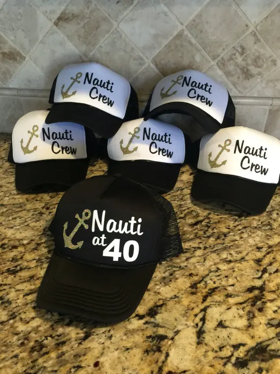 customize Nauti crew at 40 birthday party baseball Trucker Rapper Caps Hats Bachelorette favors decorations
customize Nauti crew at 40 birthday party baseball Trucker Rapper Caps Hats Bachelorette favors decorations