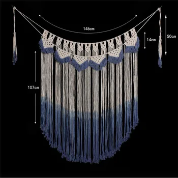 Bohemia Fringed Edge Macrame Tapestry Handmade Nordic Bohemian Wall Hanging Tassel Craft DIY Home Decorations Wedding Backdrop
Bohemia Fringed Edge Macrame Tapestry Handmade Nordic Bohemian Wall Hanging Tassel Craft DIY Home Decorations Wedding Backdrop