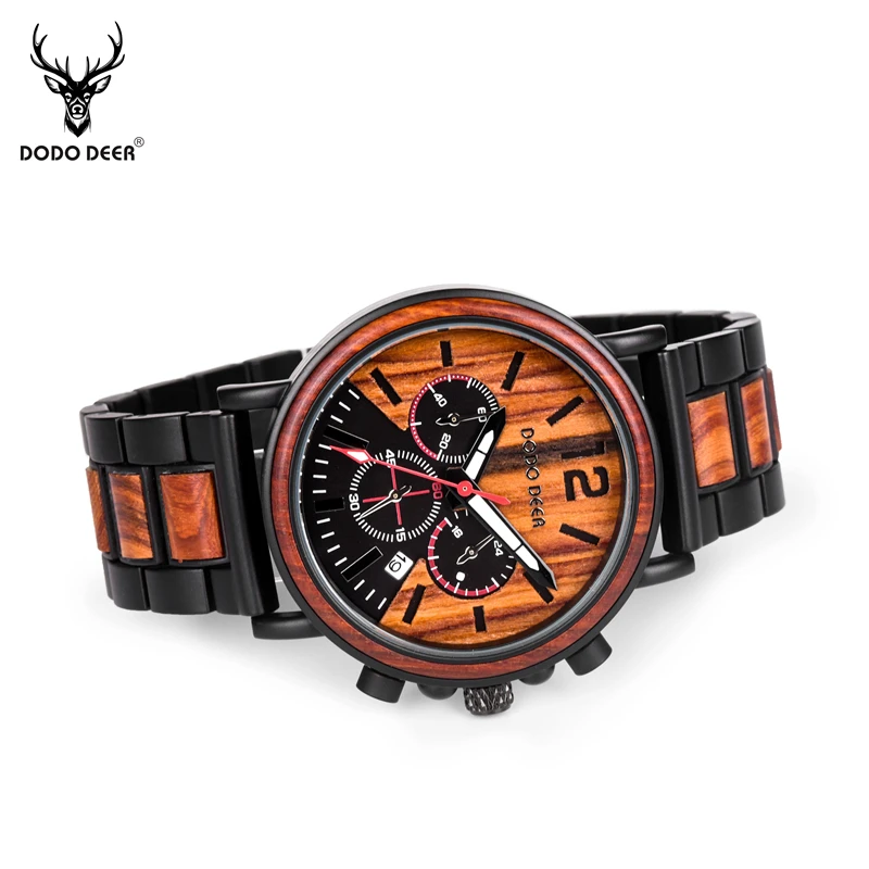 DODO DEER Unique Wood Watch Men Quartz Clock Zebra Strap Multifunction Calendar Date Sports Mens Watches Top Brand Luxury C04
DODO DEER Unique Wood Watch Men Quartz Clock Zebra Strap Multifunction Calendar Date Sports Mens Watches Top Brand Luxury C04