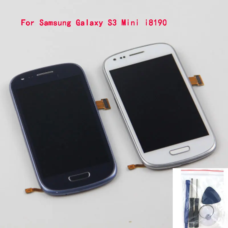 For Samsung Galaxy S3 Mini i8190 LCD with frame assembly display touch screen replacement parts
For Samsung Galaxy S3 Mini i8190 LCD with frame assembly display touch screen replacement parts