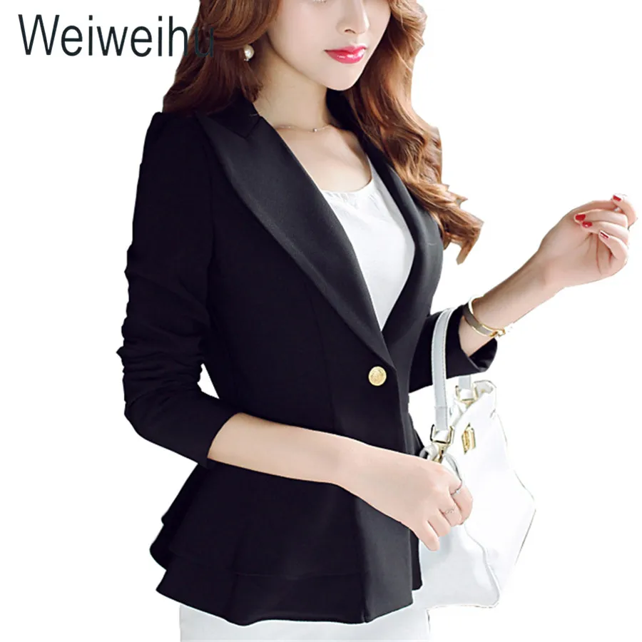 Women Jacket Blazer 2019 Black Single Button Ruched Notched Coat Slim Fit Office Lady Jacket Female Tops Suit Blazer Feminino
Women Jacket Blazer 2019 Black Single Button Ruched Notched Coat Slim Fit Office Lady Jacket Female Tops Suit Blazer Feminino