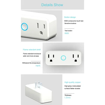 Smart Socket Dual Outlet Wall Switch Plug US Plug Work For Iphone Android Google Home WiFi
Smart Socket Dual Outlet Wall Switch Plug US Plug Work For Iphone Android Google Home WiFi