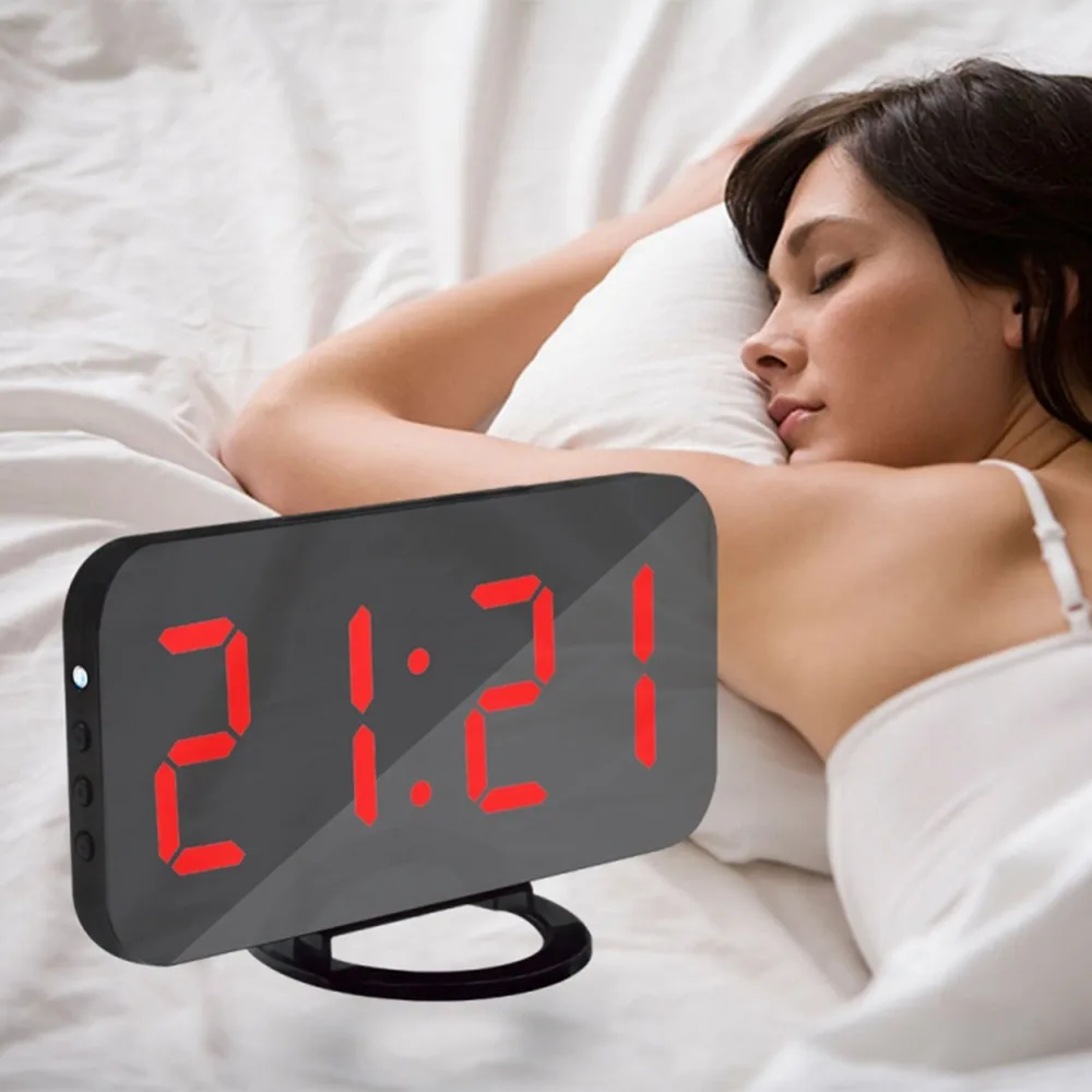 New Arrival Multifunction Digital Alarm Clock LED Mirror Clock Snooze Display Time LCD Table Desktop Charging NightLight Mirror
New Arrival Multifunction Digital Alarm Clock LED Mirror Clock Snooze Display Time LCD Table Desktop Charging NightLight Mirror