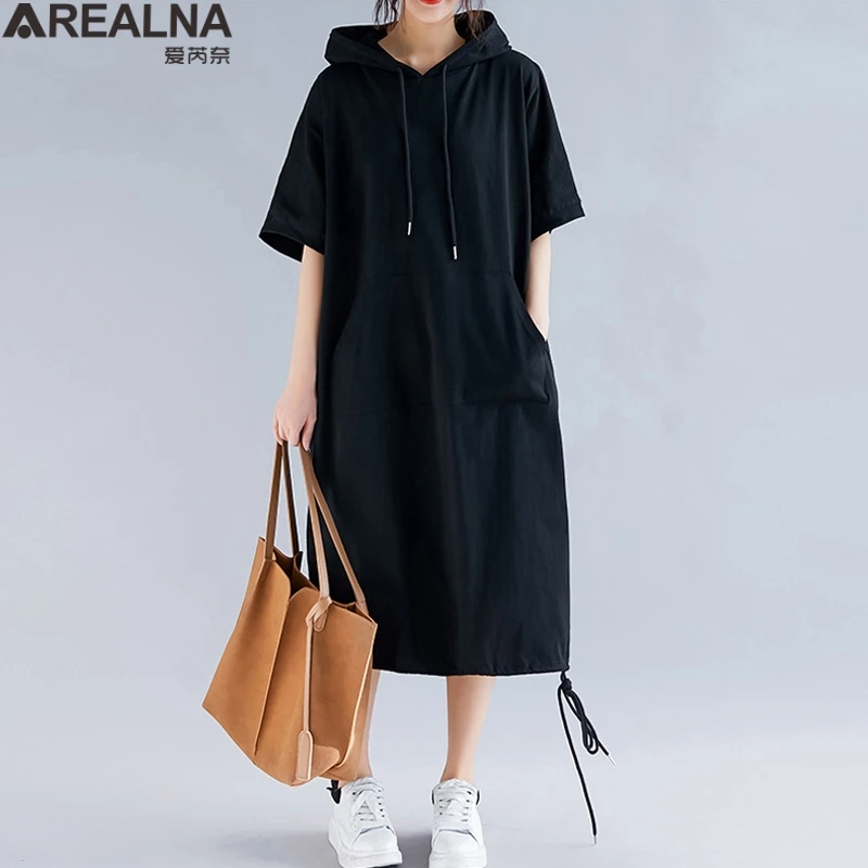 Plus Size Women Dress Summer Cotton Hooded Lady Vestidos Female Clothing Casual Loose Big Size Solid long dresses party dress
Plus Size Women Dress Summer Cotton Hooded Lady Vestidos Female Clothing Casual Loose Big Size Solid long dresses party dress