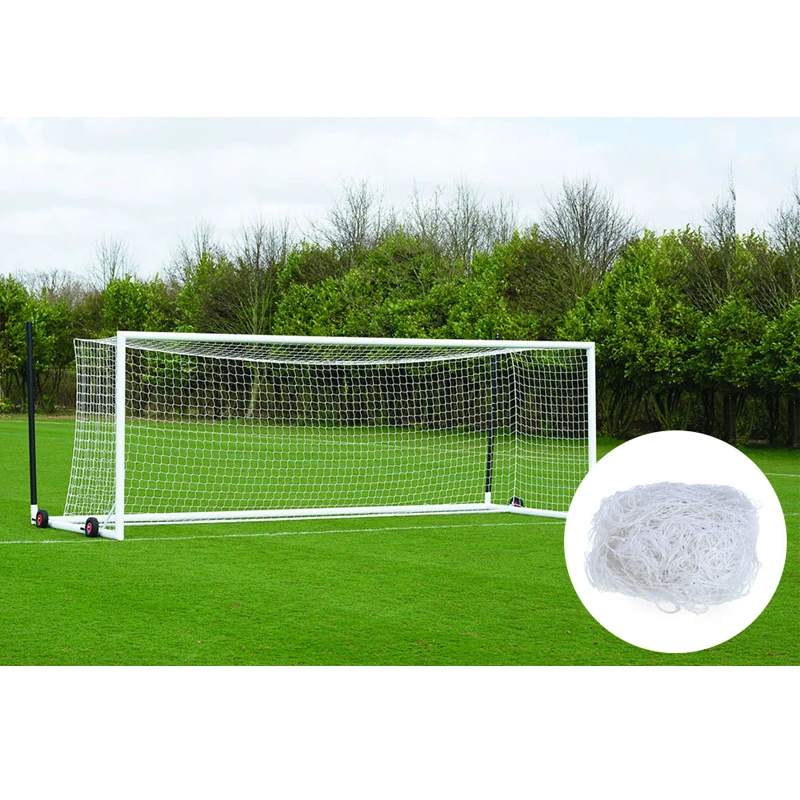 Image 7.26M*2.44M New Durable Football Soccer Goal Post Net For Sports Training Match Outdoor White Soccer Practice Football Goal Net