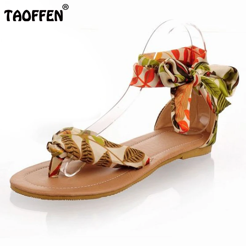 size 34-43 TAOFFEN Women flat heel sandals shoes T strap colorful Beachwomen Summer Sandals Ribbon Sweet Ladies Leisure shoes
size 34-43 TAOFFEN Women flat heel sandals shoes T strap colorful Beachwomen Summer Sandals Ribbon Sweet Ladies Leisure shoes