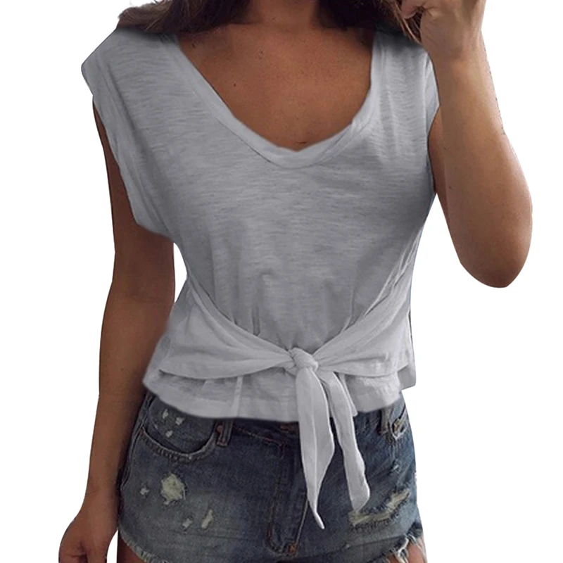 Plus Size Summer Women Tshirt Fashion Bandage Waist T-shirt Women Clothes 2019 V-neck Solid Color T Shirt Femme SJ2476M
Plus Size Summer Women Tshirt Fashion Bandage Waist T-shirt Women Clothes 2019 V-neck Solid Color T Shirt Femme SJ2476M