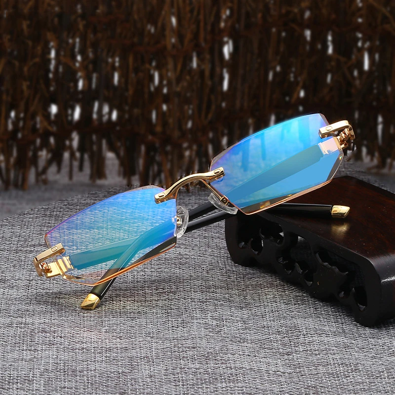 FS YURI YUAN Reatangle Frame Rimless Reading Glasses High Quality Special Cutting Anti-Blu-Ray Hyperopia Presbyopia Glasses
FS YURI YUAN Reatangle Frame Rimless Reading Glasses High Quality Special Cutting Anti-Blu-Ray Hyperopia Presbyopia Glasses