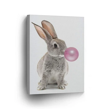 Bunny Animal Wall Art Bubble Gum Poster Print Canvas Painting Kids Gift Nursery Room Decor
Bunny Animal Wall Art Bubble Gum Poster Print Canvas Painting Kids Gift Nursery Room Decor