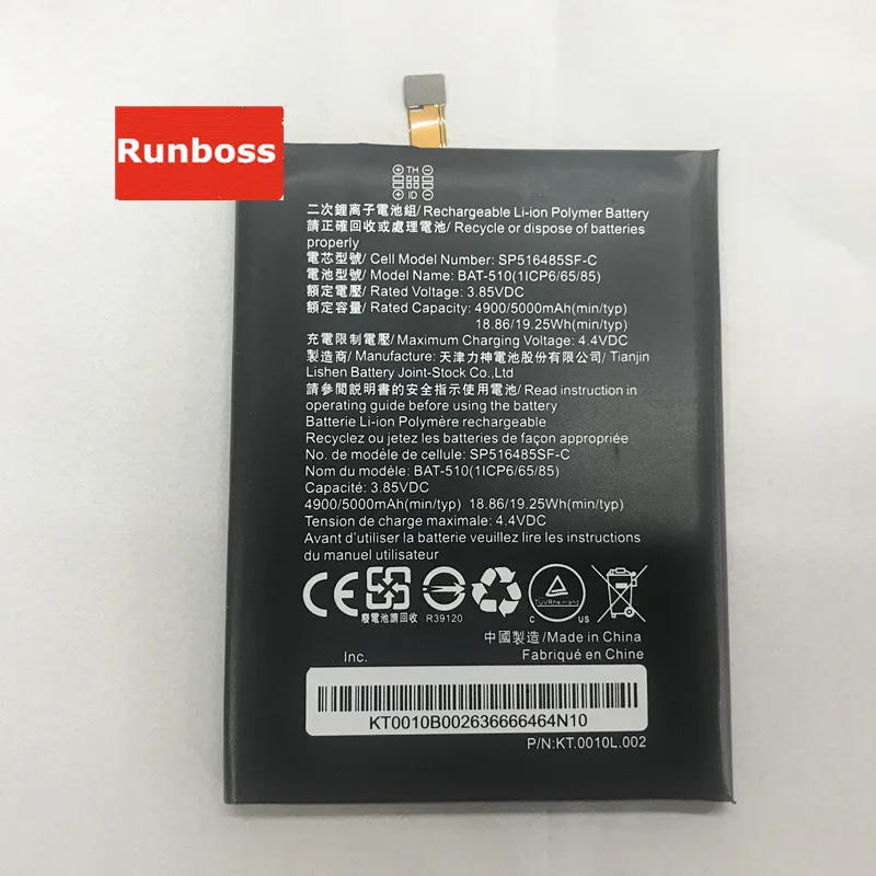 Runboss Original Quality Battery BAT-510 for Acer Liquid Metal MT S120 SP516485SF-C (1/CP6/65/85)
Runboss Original Quality Battery BAT-510 for Acer Liquid Metal MT S120 SP516485SF-C (1/CP6/65/85)