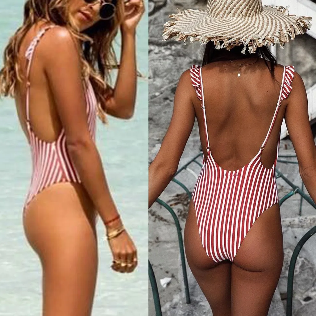 Stripe swimsuit women one piece Sexy swimwear Bikini push up monokini 2019 Summer Beachwear swimming bathing suit badpak dames
Stripe swimsuit women one piece Sexy swimwear Bikini push up monokini 2019 Summer Beachwear swimming bathing suit badpak dames