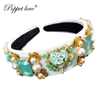 New Trend Baroque Luxury Velvet Crown Crystal Flower Hair Band Hair Jewelry Accessories Wedding Party Tiara Pearl Headband Gifts
New Trend Baroque Luxury Velvet Crown Crystal Flower Hair Band Hair Jewelry Accessories Wedding Party Tiara Pearl Headband Gifts
