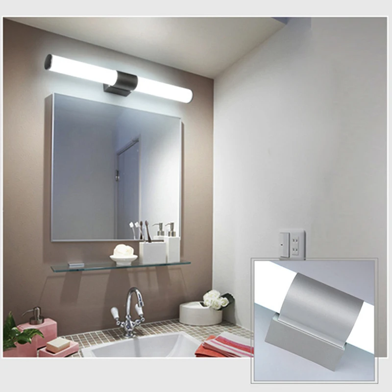 LED Mirror Light Vanity Wall Makeup Light Modern Minimalist Wall Lamp for Restroom Bathroom Bedroom Washroom 12W/16W/22W 85~265V
LED Mirror Light Vanity Wall Makeup Light Modern Minimalist Wall Lamp for Restroom Bathroom Bedroom Washroom 12W/16W/22W 85~265V