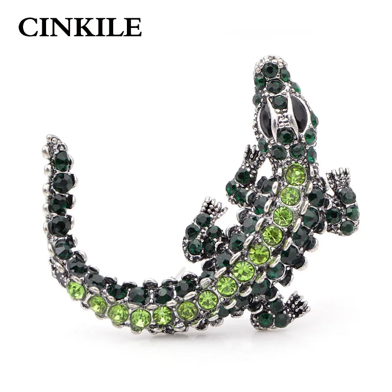 CINKILE 2 Colors Available Rhinestone Crocodile Brooches for Women Fashion Animal Coat Brooch Pin Vintage Jewelry High Quality
CINKILE 2 Colors Available Rhinestone Crocodile Brooches for Women Fashion Animal Coat Brooch Pin Vintage Jewelry High Quality