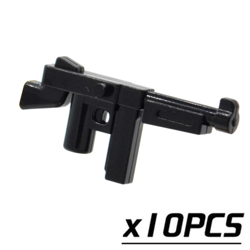 10pcs/lot Thompson M1A1 Submachine Guns World War II Weapons MOC for Part Building Toys for Children
10pcs/lot Thompson M1A1 Submachine Guns World War II Weapons MOC for Part Building Toys for Children