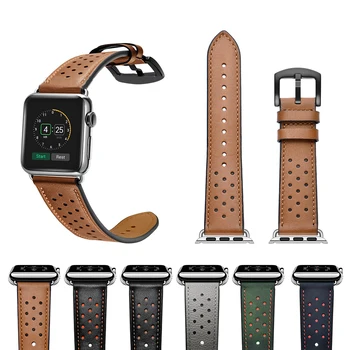 NVPONE Hole Design Vintage Genuine Cow Leather Watchbands for Apple Watch Band Series 3/2/1 Leather 42/38MM For iwatch Band
NVPONE Hole Design Vintage Genuine Cow Leather Watchbands for Apple Watch Band Series 3/2/1 Leather 42/38MM For iwatch Band