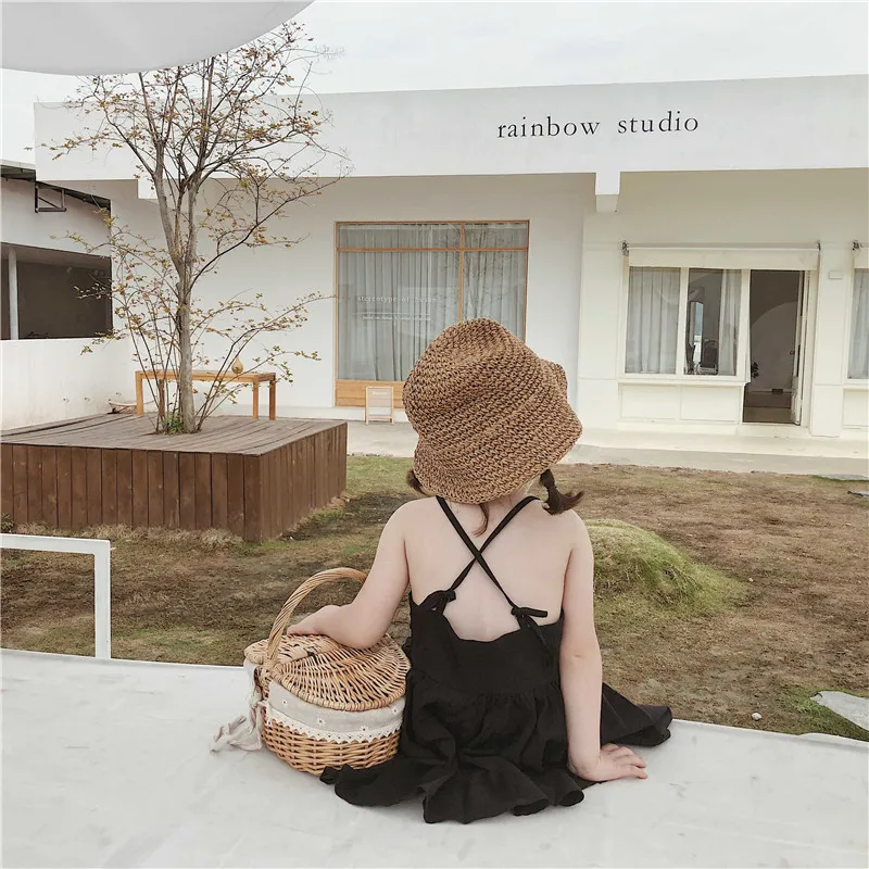 Kids Beachwear Party Sundress Clothes Girl's Blackless Dress Children's Cotton and Hemp Suspended Dress Summer Cute Baby Cloth
Kids Beachwear Party Sundress Clothes Girl's Blackless Dress Children's Cotton and Hemp Suspended Dress Summer Cute Baby Cloth